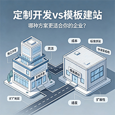 四平建站-定制开发vs模板建站:哪种方案更适合你的企业?