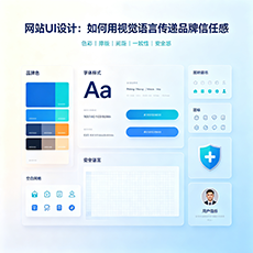 四平建站-网站UI设计：如何用视觉语言传递品牌信任感